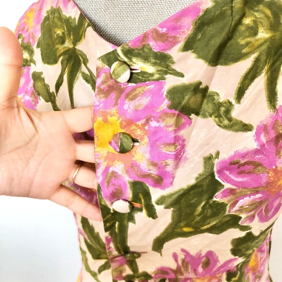 1950s 50s Vintage 2-Piece Floral Dress from Berlin - Picture 6 of 16